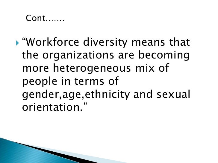 definition of diversity workforce diversity management